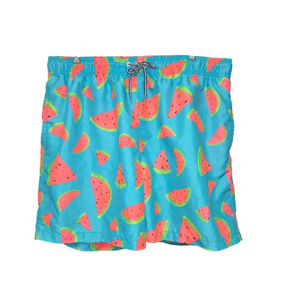 Arizona Jeans Mens XL Swim Trunks Suit Watermelon All Over Print Vacation Beach - Picture 3 of 13